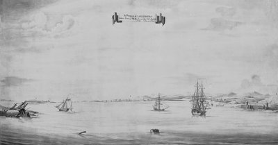 A Prospect of Louisbourg Taken from the NE Harbour, 1749 by English School